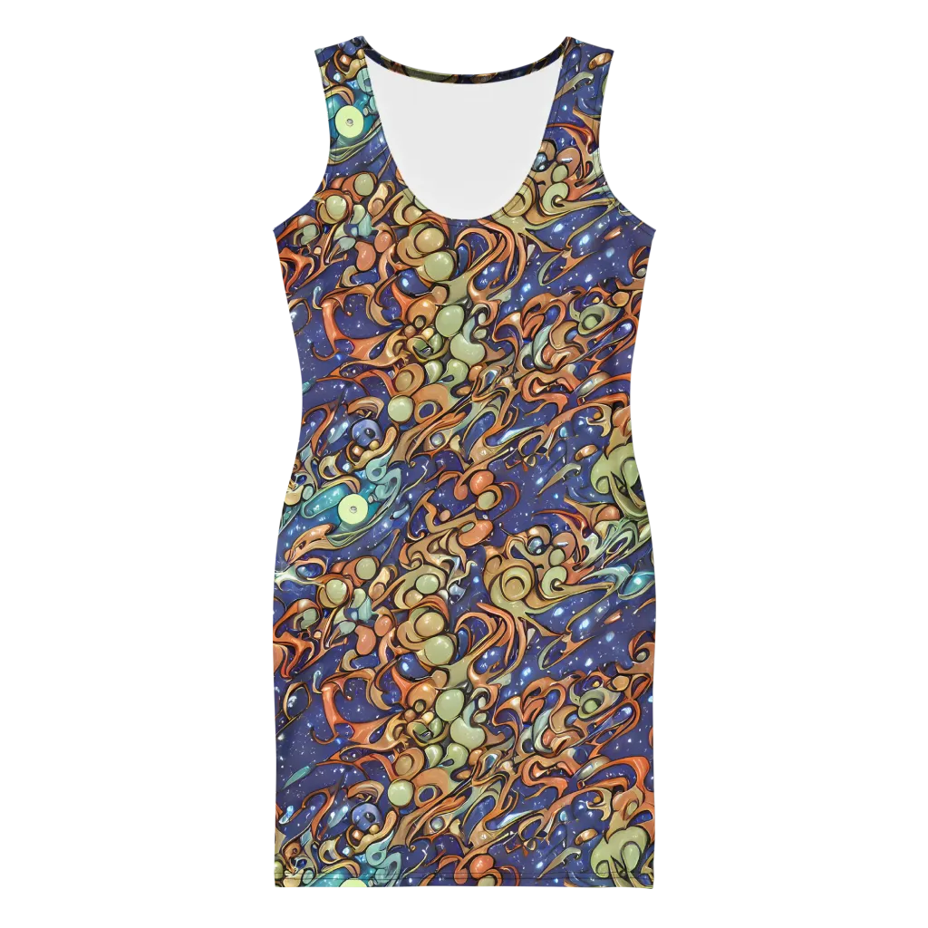 Celestial Melt on Bodycon Dress — Front