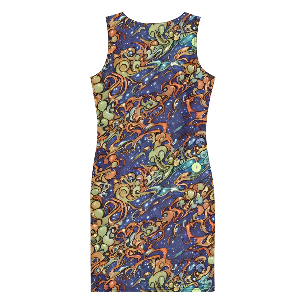 Celestial Melt on Bodycon Dress — Back