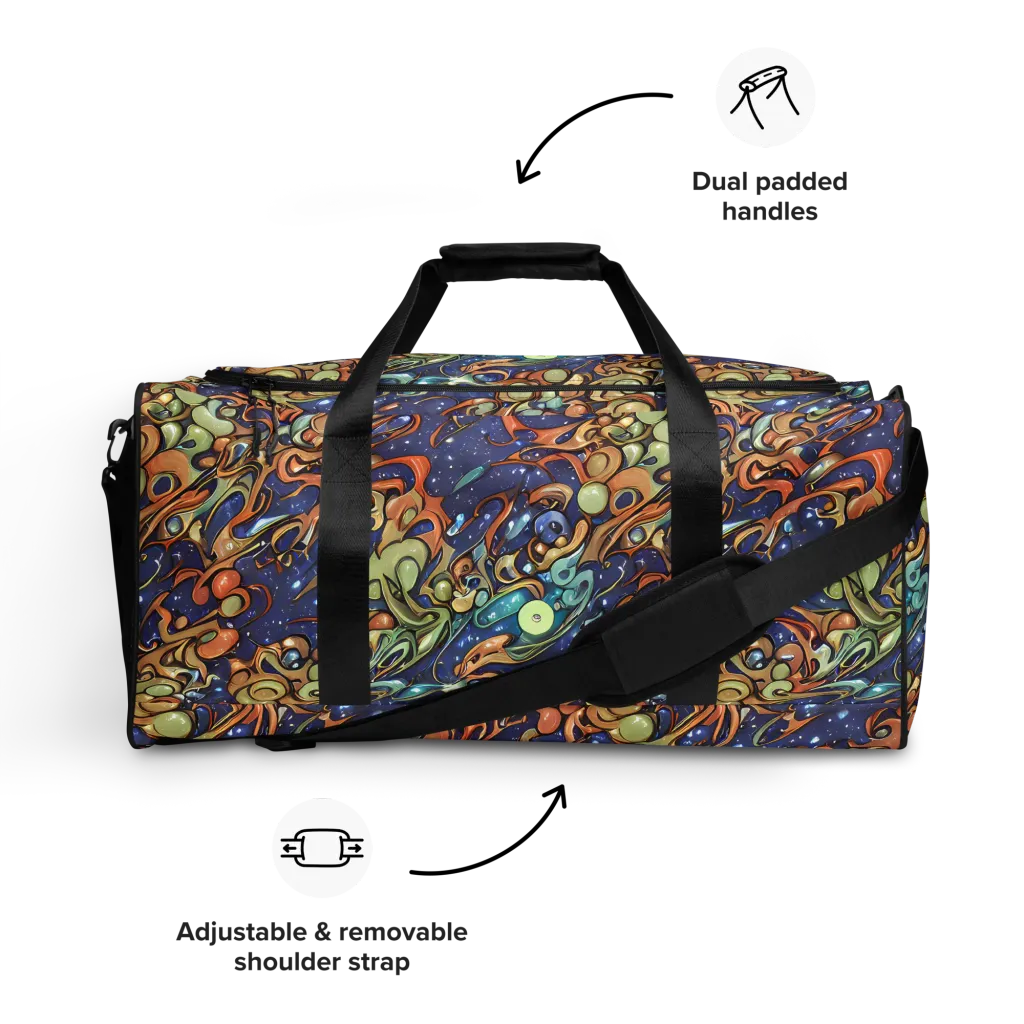Celestial Melt on Duffle Bag — Front