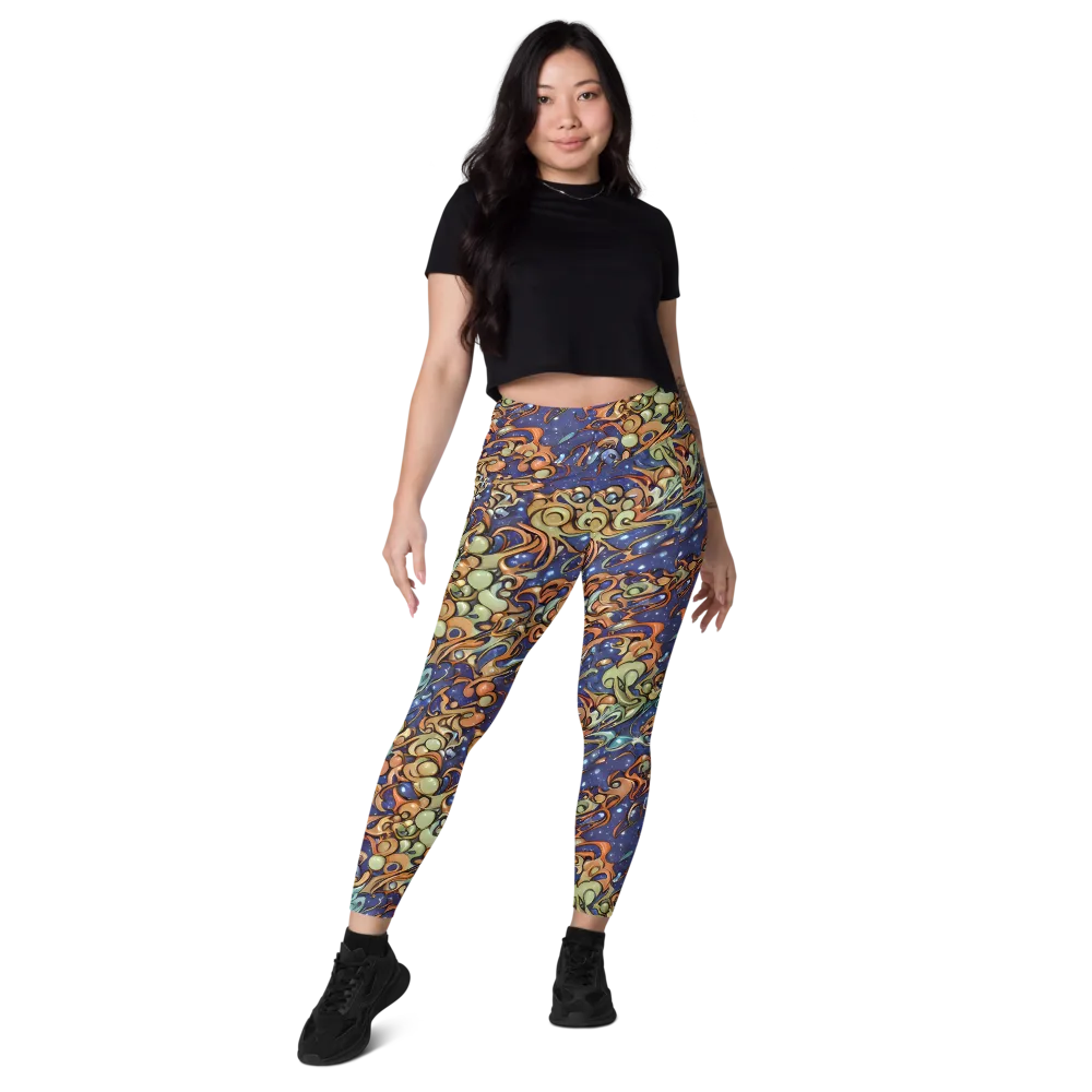 Celestial Melt on Leggings with Pockets — Front
