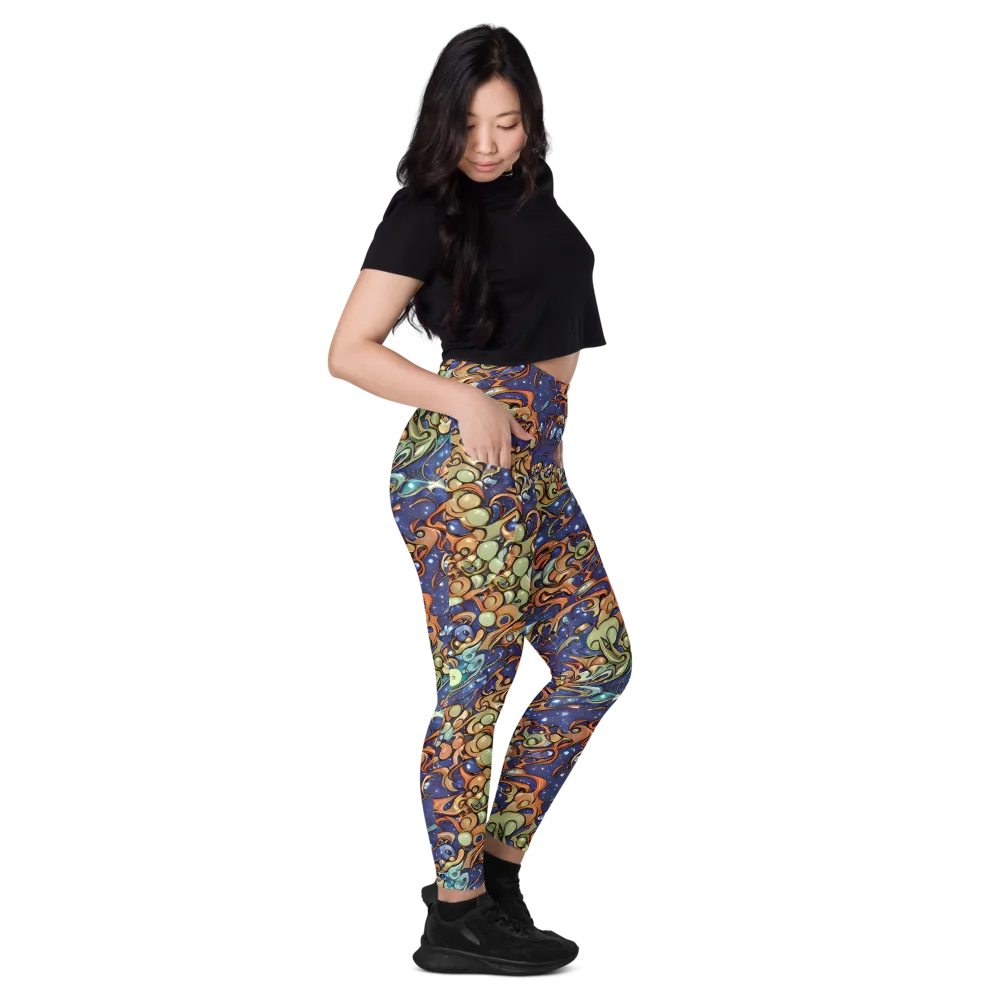 Celestial Melt on Leggings with Pockets — Right