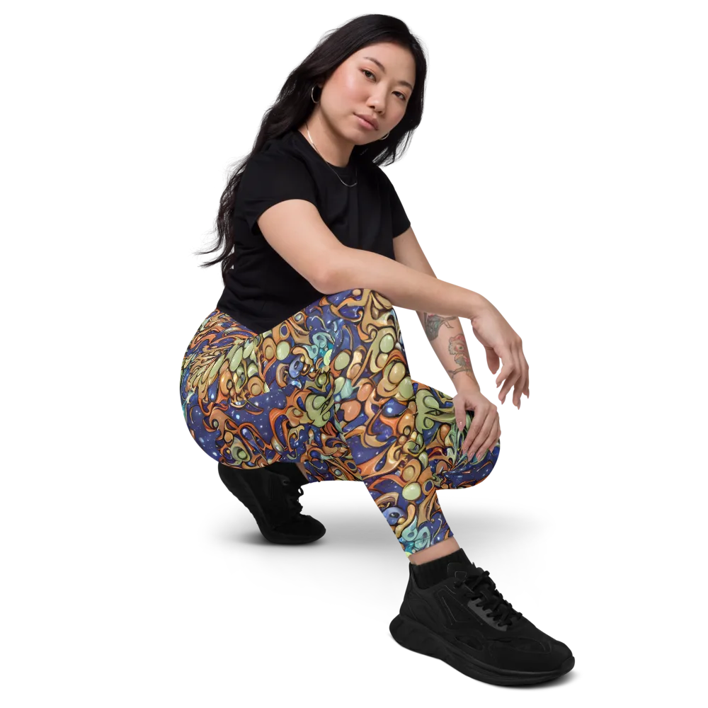 Celestial Melt on Leggings with Pockets — Right Front