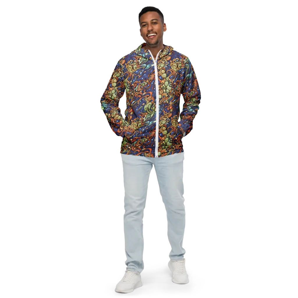 Celestial Melt on Men's Windbreaker — Front