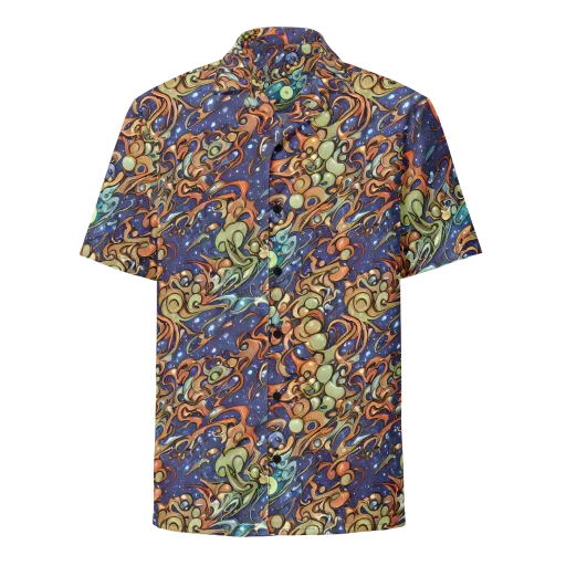 Celestial Melt on a Button Shirt