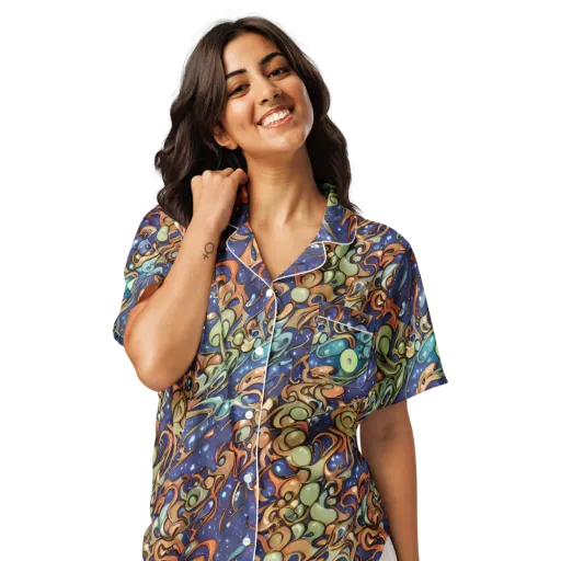 Celestial Melt on a Women's Short Sleeve Pajama Top