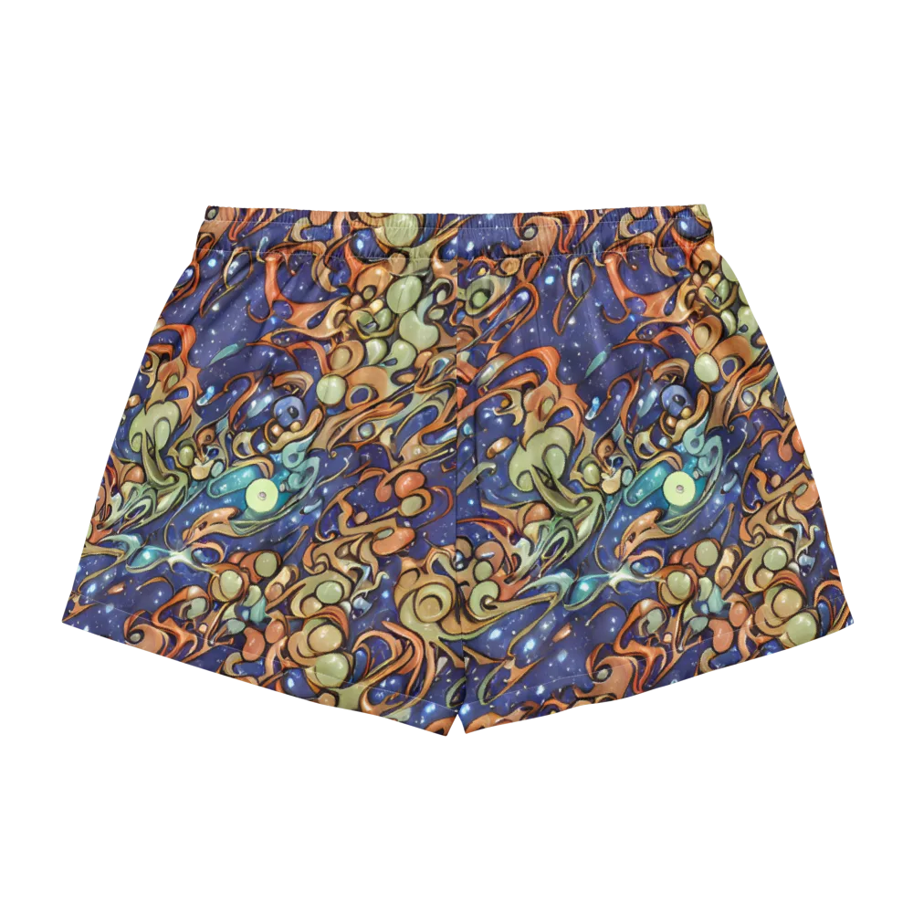 Celestial Melt on Women's Pajama Shorts — Back