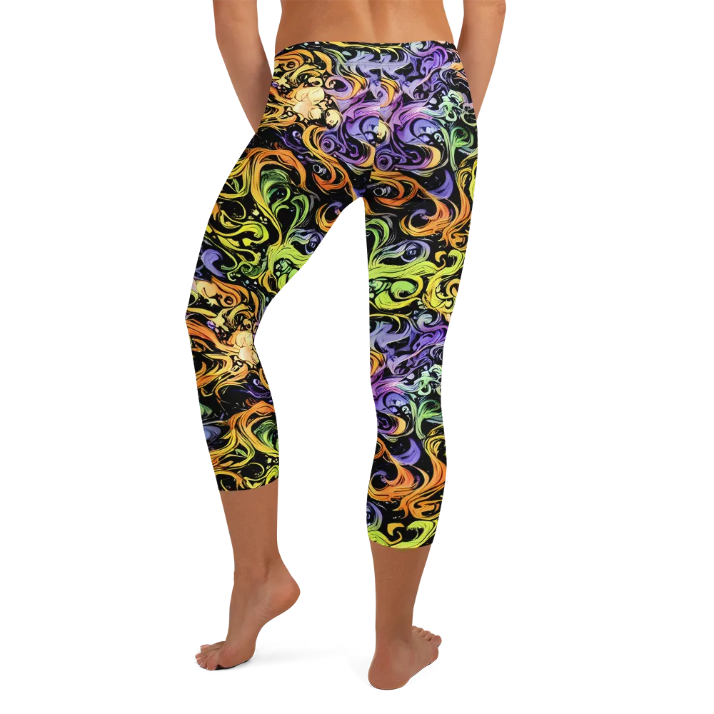 Prism Tempest on Capri Leggings — Back