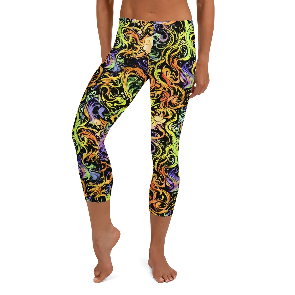Prism Tempest on Capri Leggings — Front