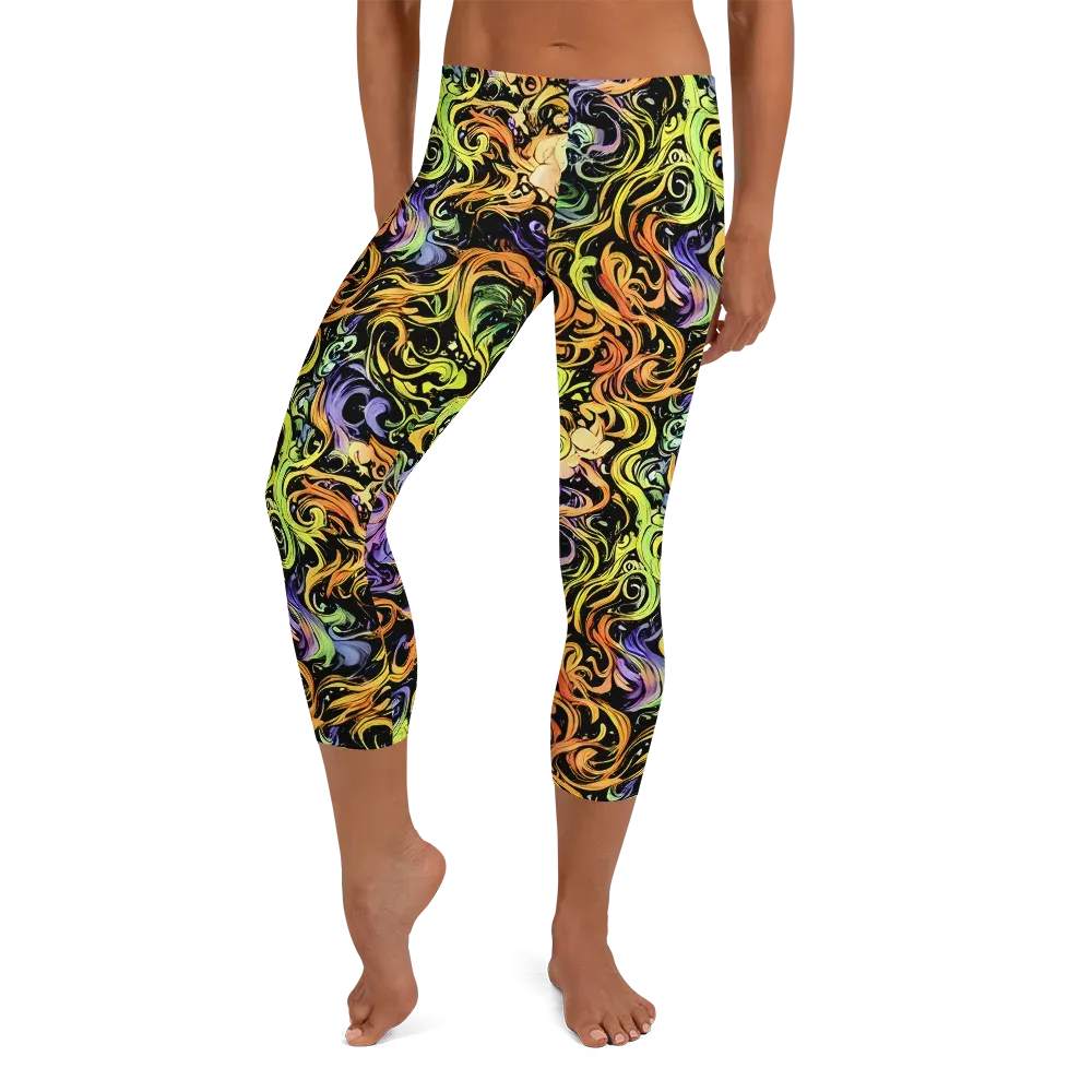 Prism Tempest on Capri Leggings — Front
