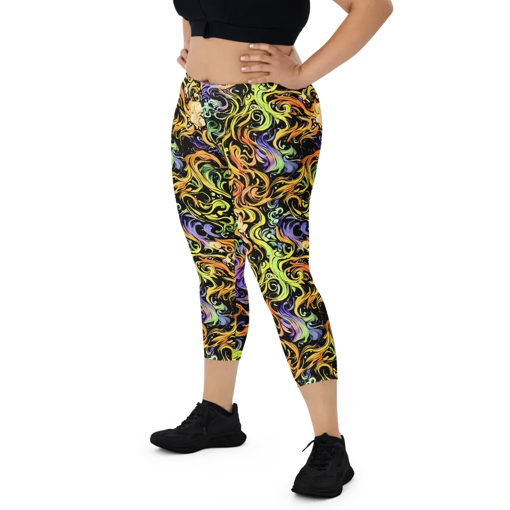 Prism Tempest on Capri Leggings — Front
