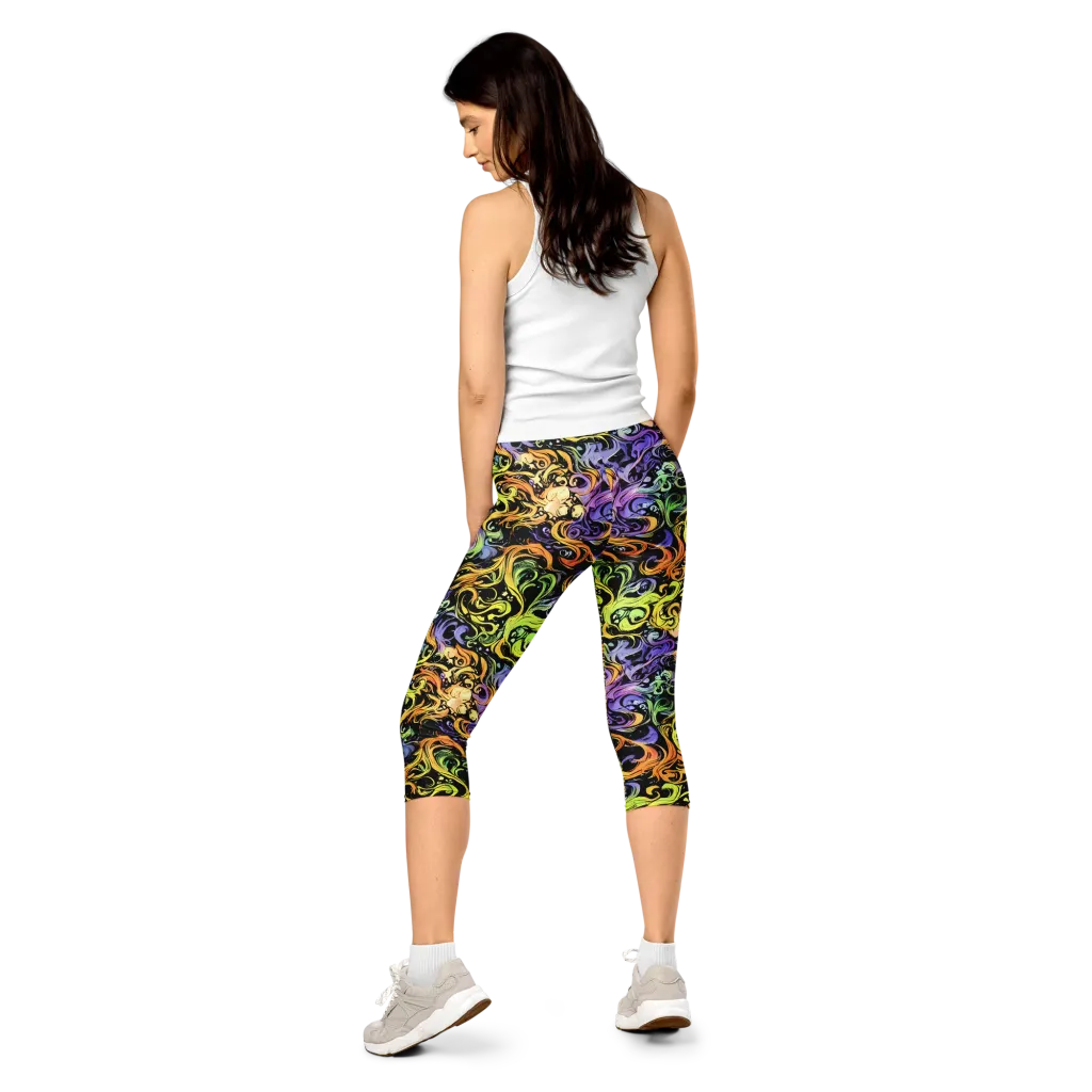 Prism Tempest on Capri Leggings — Back