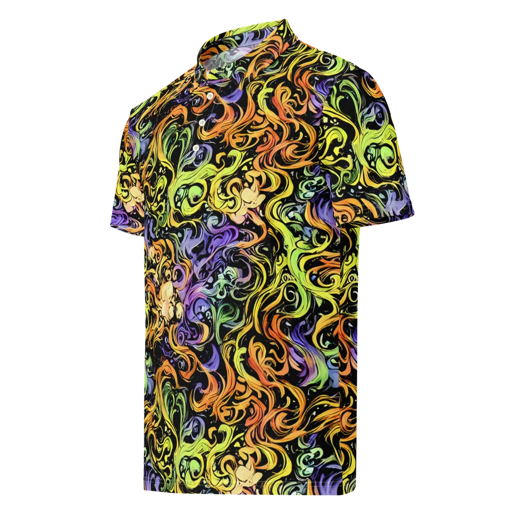 Prism Tempest on Men's Slim Fit Polo Shirt — Left Front