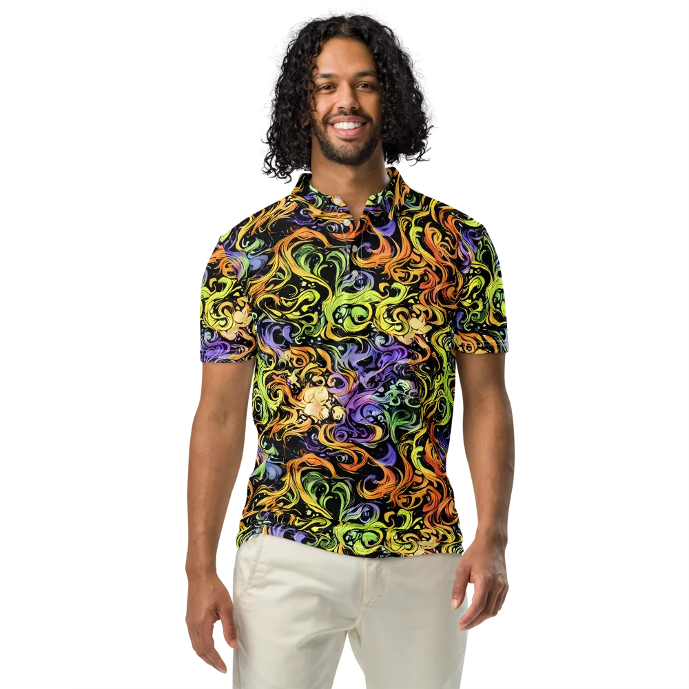 Prism Tempest on Men's Slim Fit Polo Shirt — Front