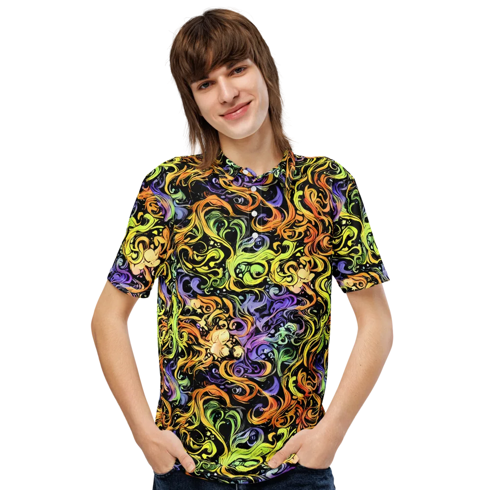 Prism Tempest on Men's Slim Fit Polo Shirt — Front