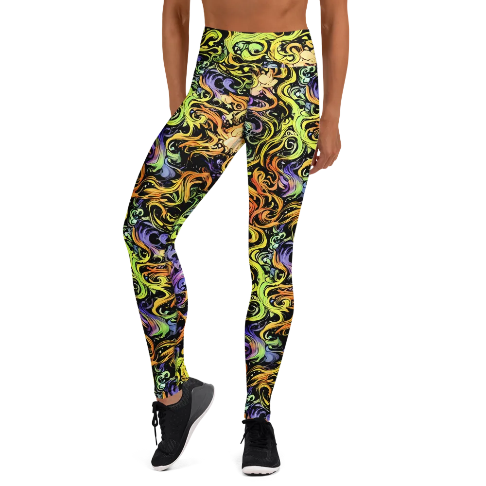 Prism Tempest on Yoga Leggings — Front