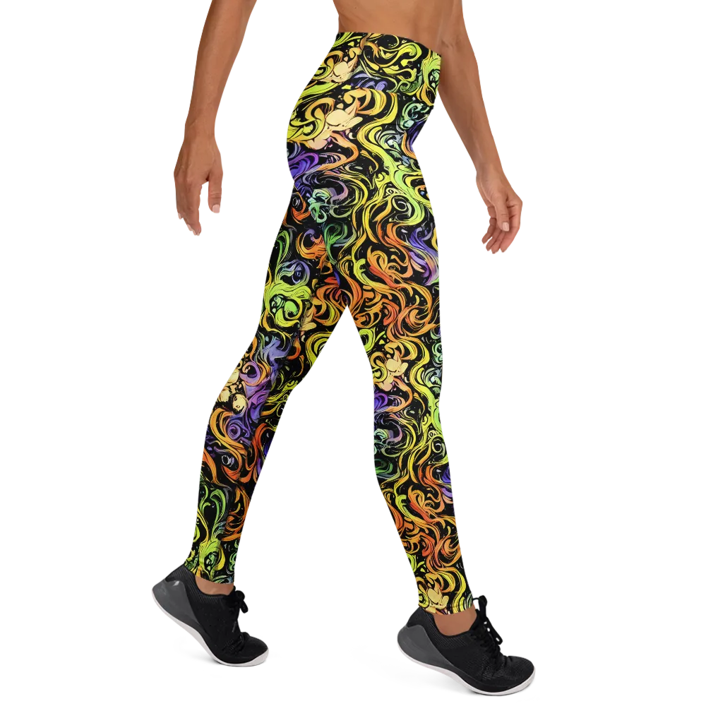 Prism Tempest on Yoga Leggings — Right