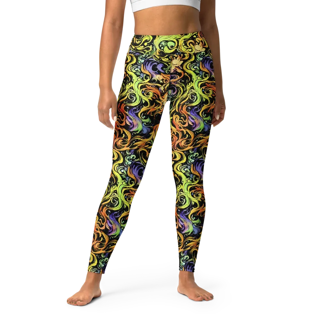 Prism Tempest on Yoga Leggings — Front