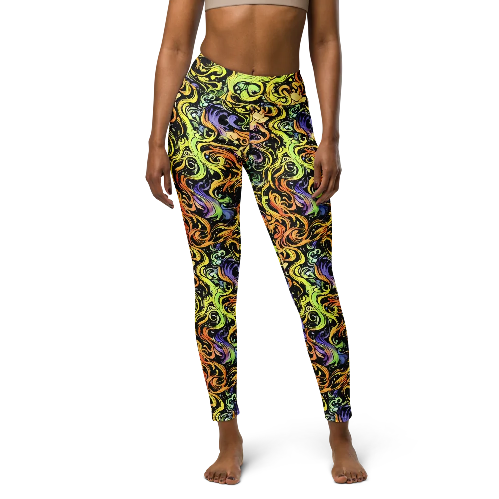 Prism Tempest on Yoga Leggings — Front