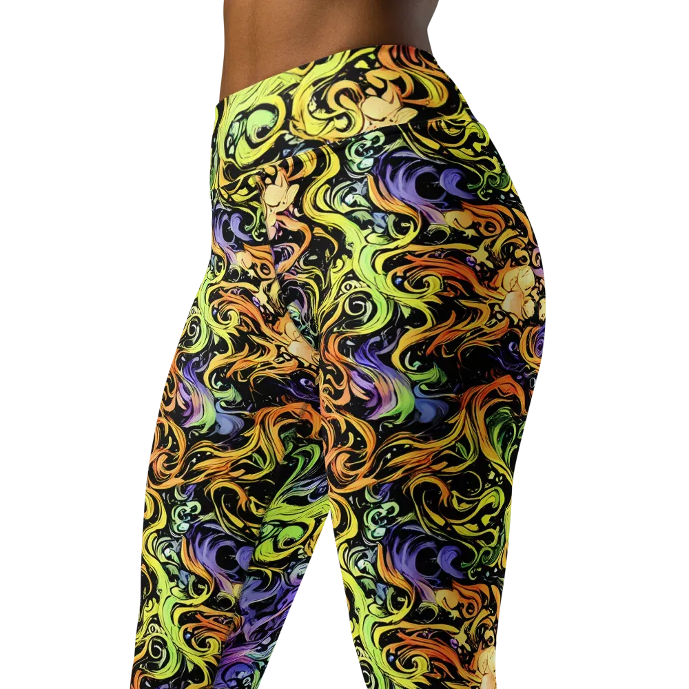 Prism Tempest on Yoga Leggings — Left Front