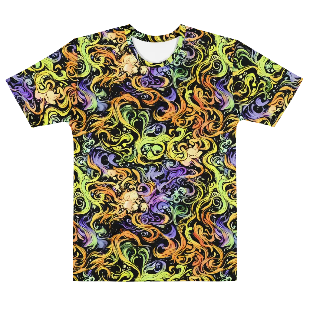 Prism Tempest on Men's Cotton Crew Neck T-Shirt — Front