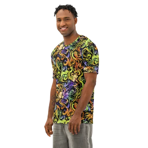 Prism Tempest on a Men's Cotton Crew Neck T-Shirt