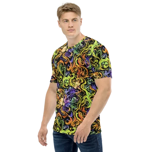 Prism Tempest on a Men's Crew Neck T-Shirt