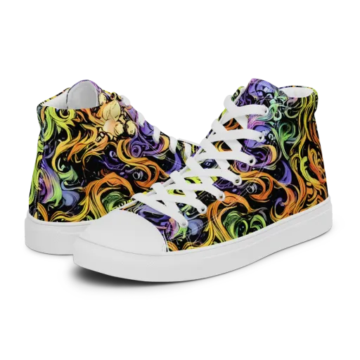 Prism Tempest on a Men's High Top Canvas Shoes