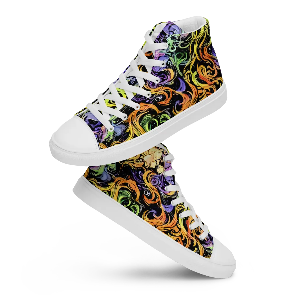 Prism Tempest on Women's High Top Canvas Shoes — Front