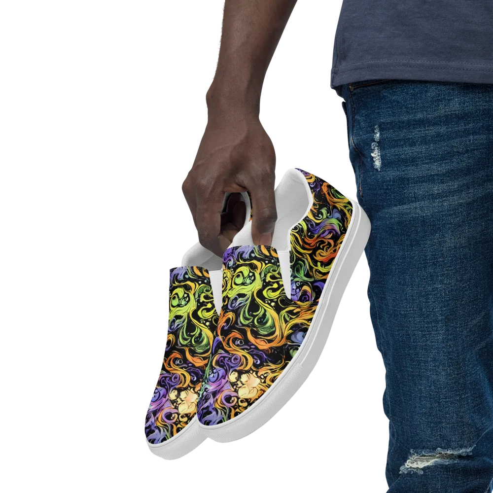 Prism Tempest on Men's Slip-On Canvas Shoes — Left Front