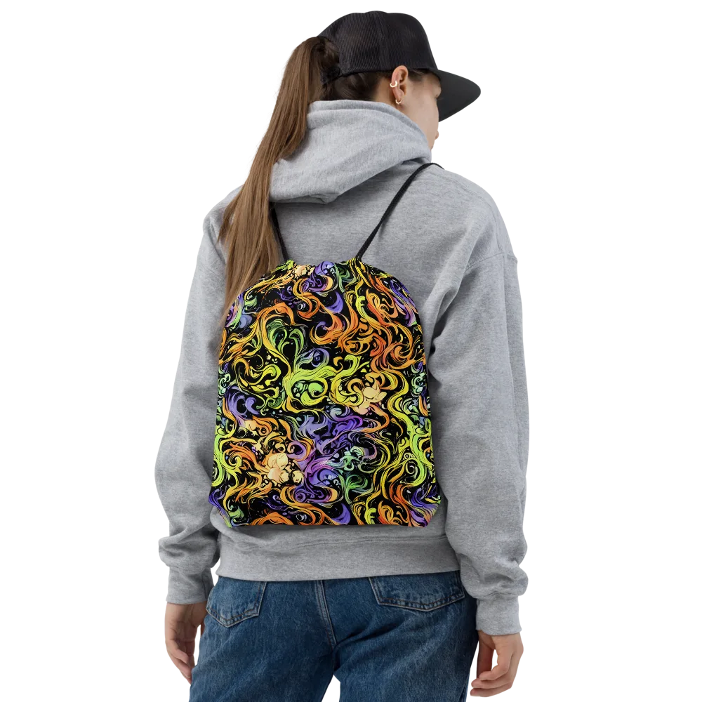 Prism Tempest on Drawstring Bag — Front