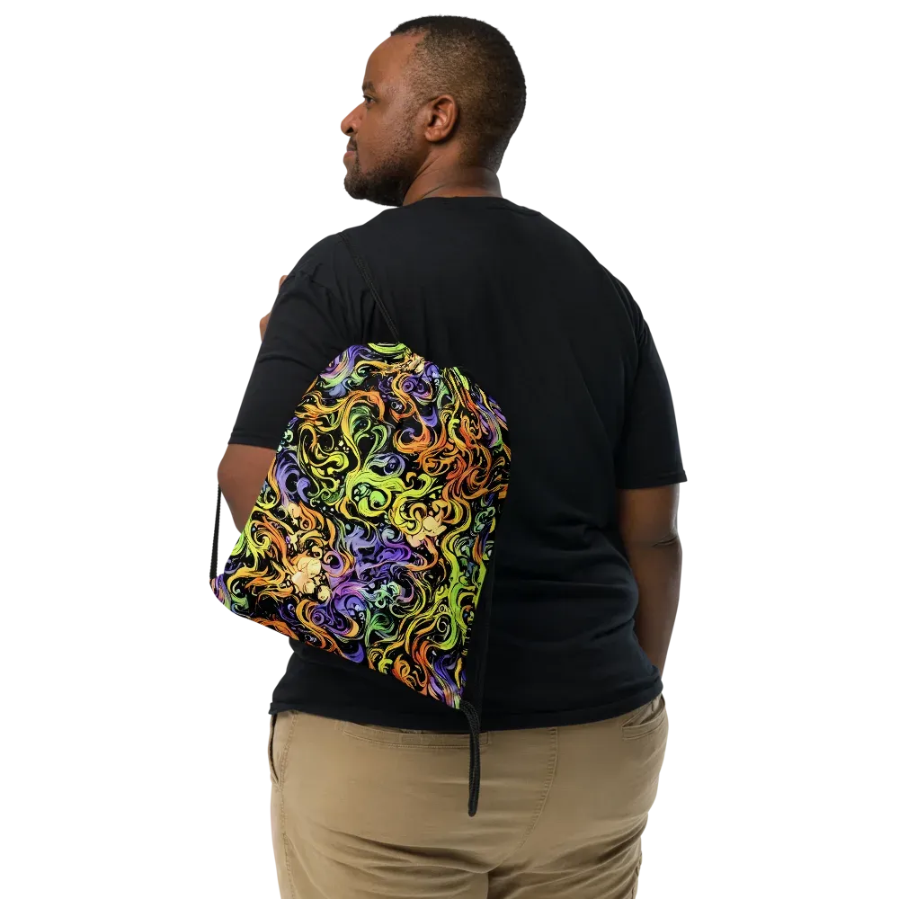Prism Tempest on Drawstring Bag — Front