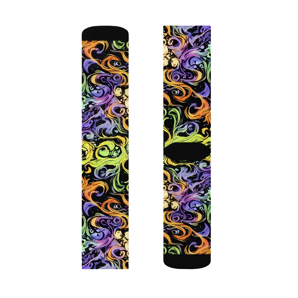 Prism Tempest on Socks — Right Sock