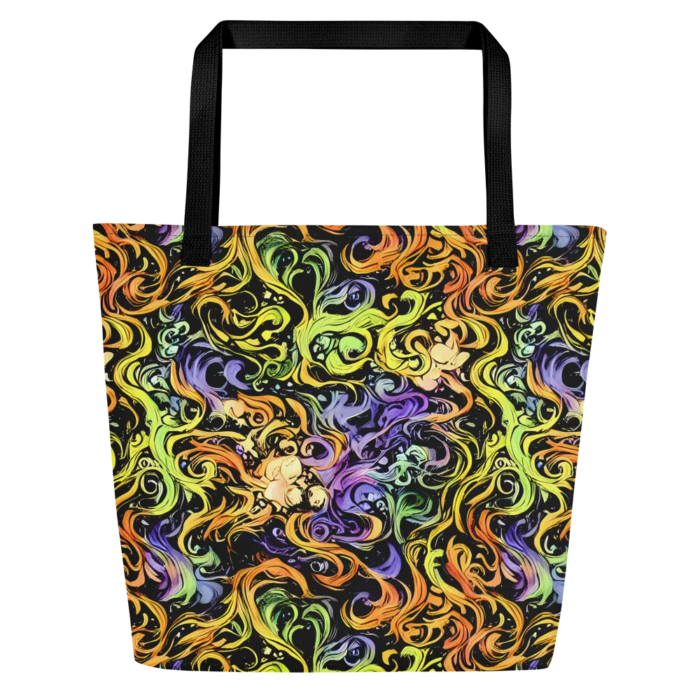 Prism Tempest on Large Tote Bag W/ Pocket — Front