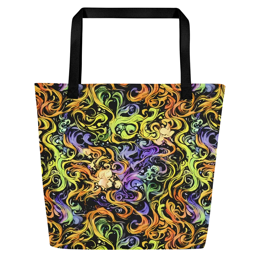 Prism Tempest on Large Tote Bag W/ Pocket — Front
