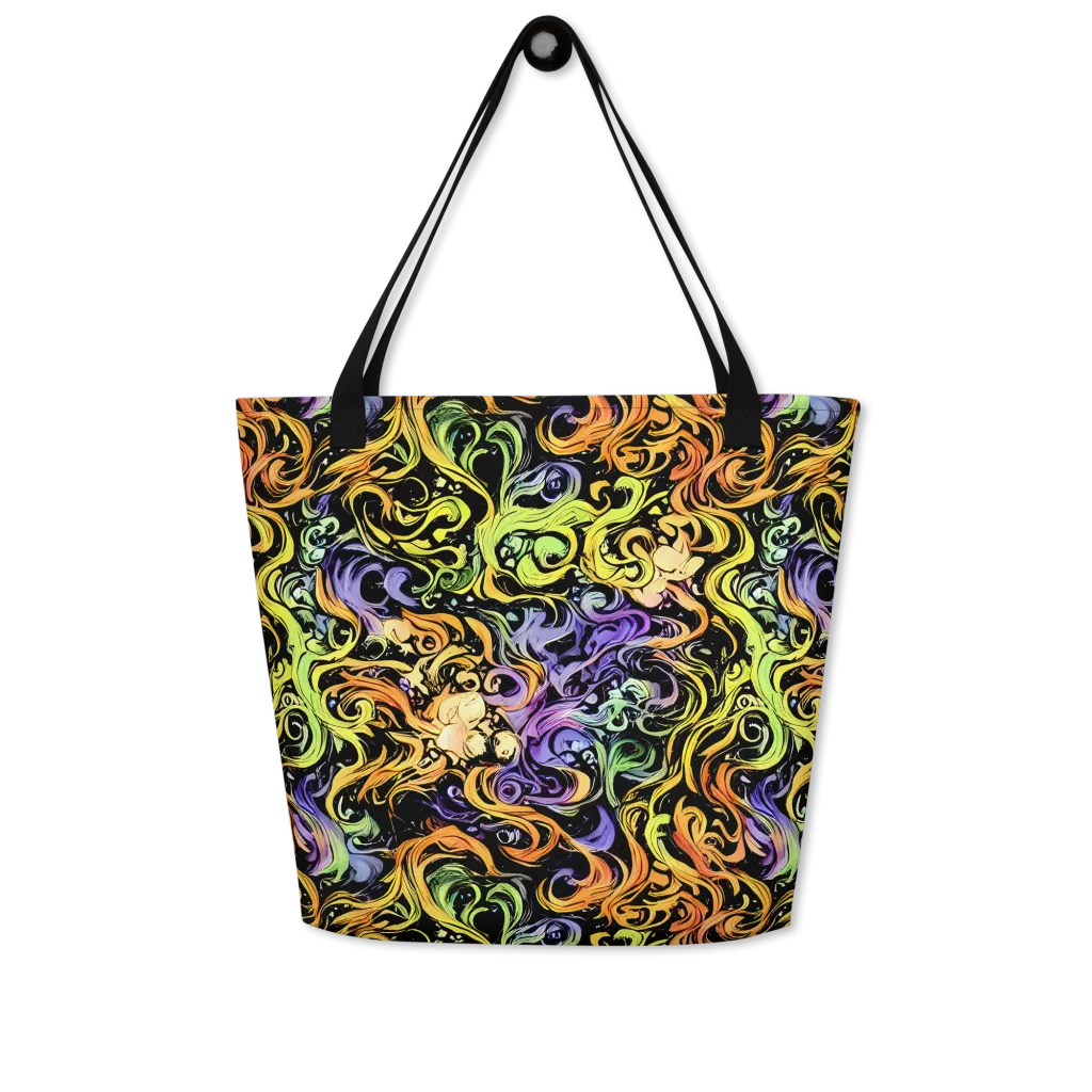 Prism Tempest on Large Tote Bag W/ Pocket — Front