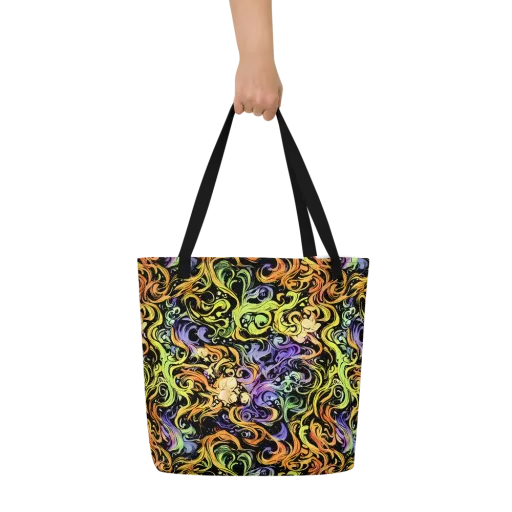 Prism Tempest on a Large Tote Bag W/ Pocket