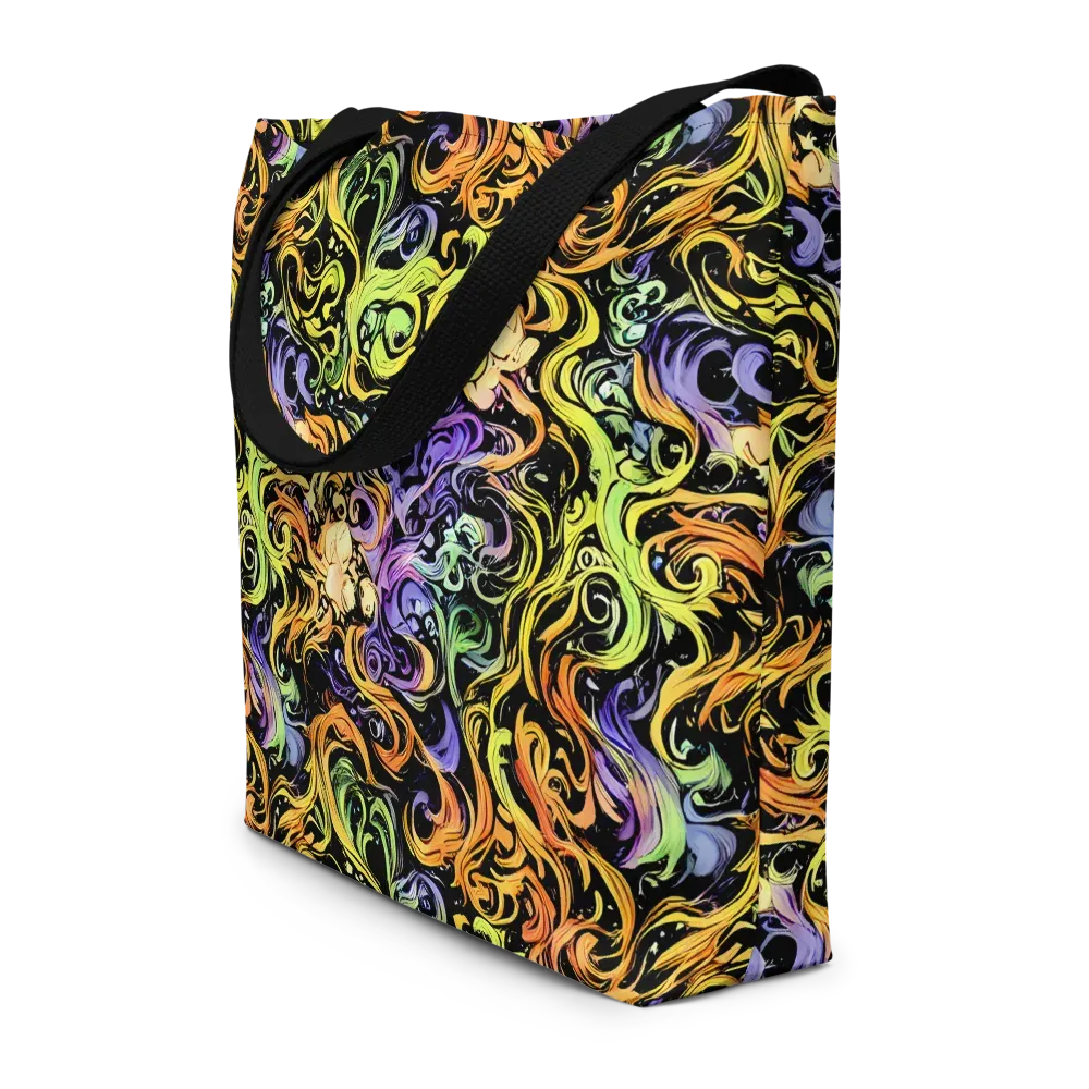 Prism Tempest on Large Tote Bag W/ Pocket — Front