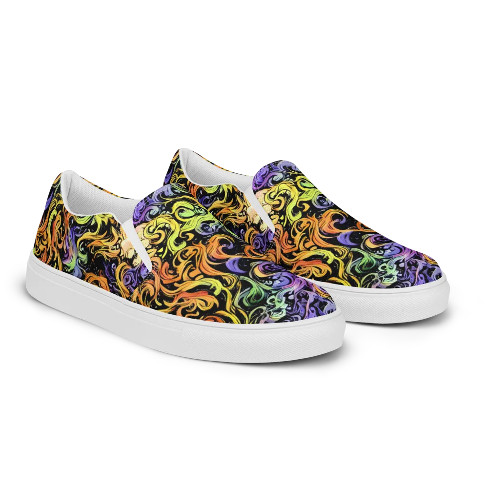 Prism Tempest on Women's Slip-On Canvas Shoes — Right Front