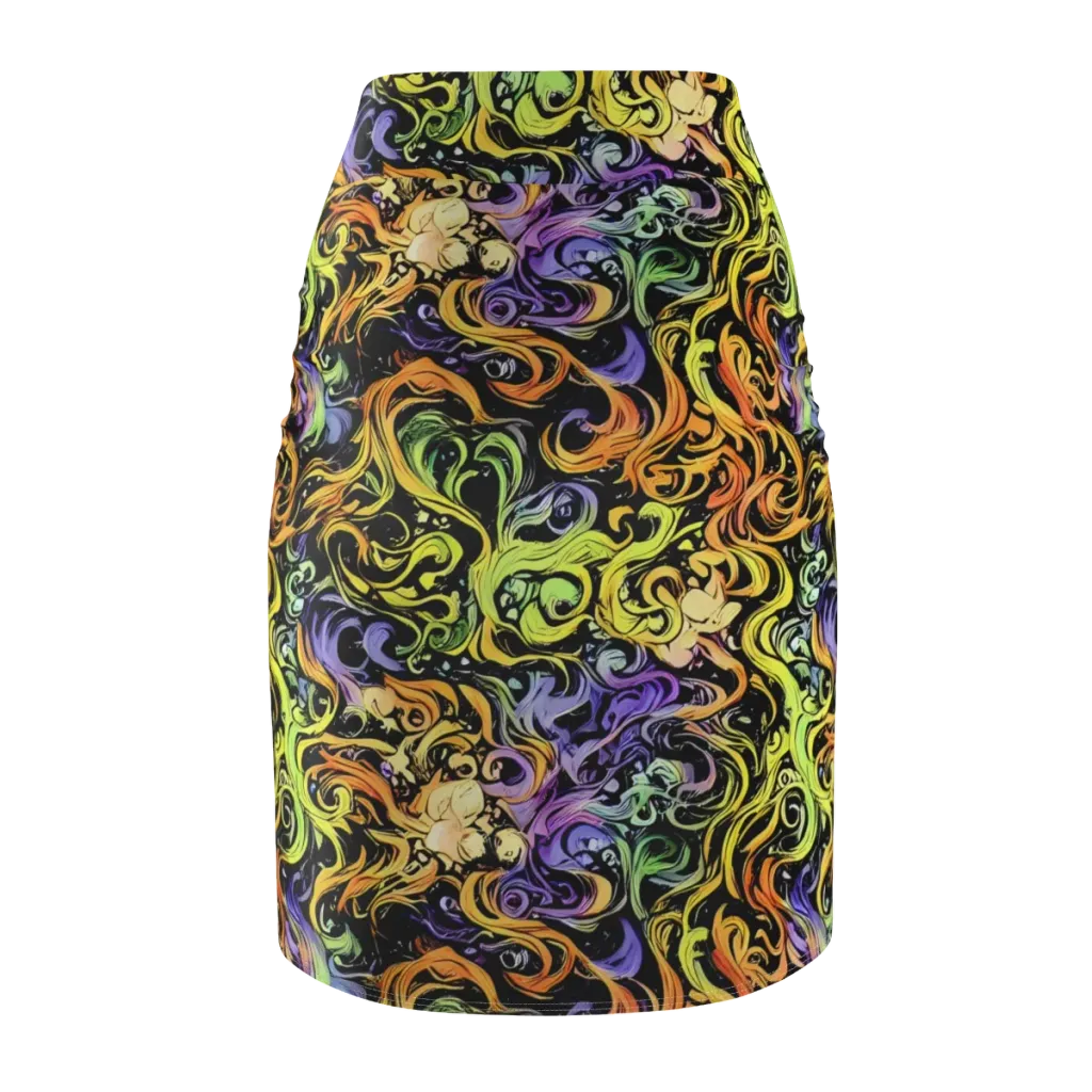 Prism Tempest on Pencil Skirt — Back