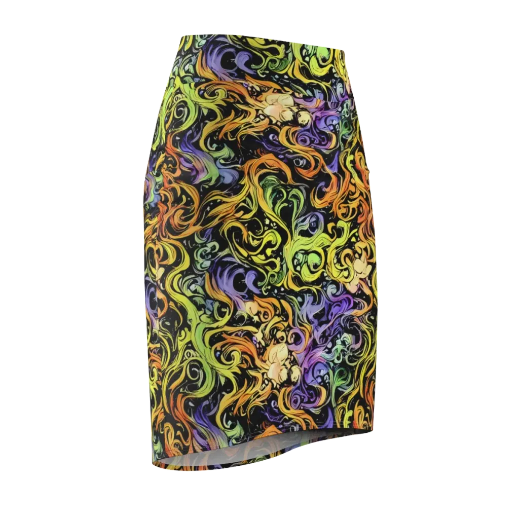 Prism Tempest on Pencil Skirt — Front Side