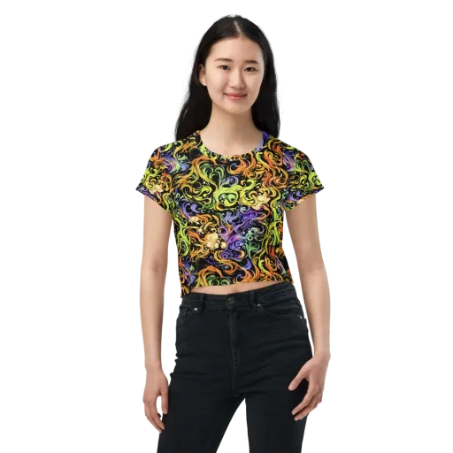 Prism Tempest on a Crop Tee