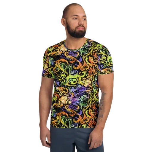 Prism Tempest on a Men's Athletic T-Shirt