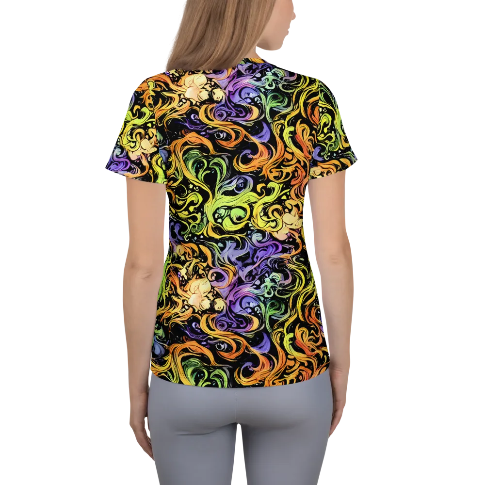 Prism Tempest on Women's Athletic T-Shirt — Back