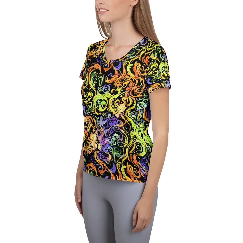 Prism Tempest on Women's Athletic T-Shirt — Left