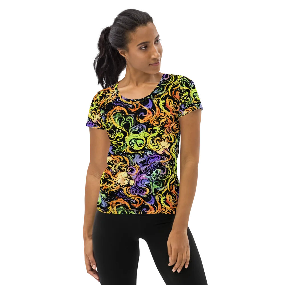 Prism Tempest on Women's Athletic T-Shirt — Front