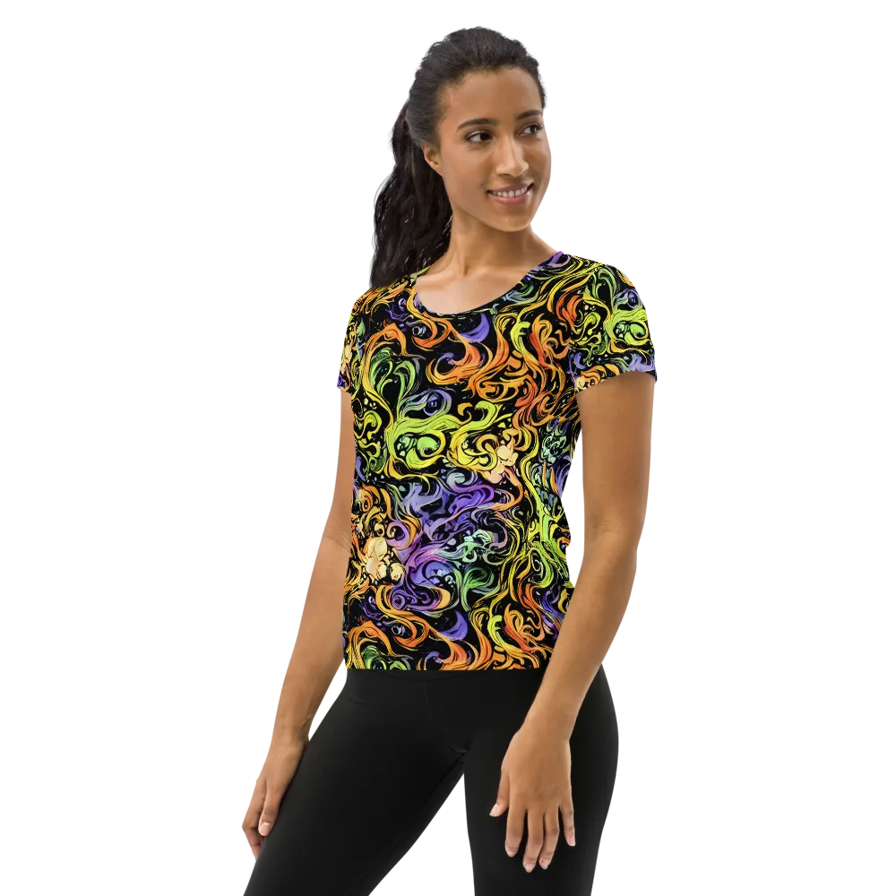 Prism Tempest on Women's Athletic T-Shirt — Left