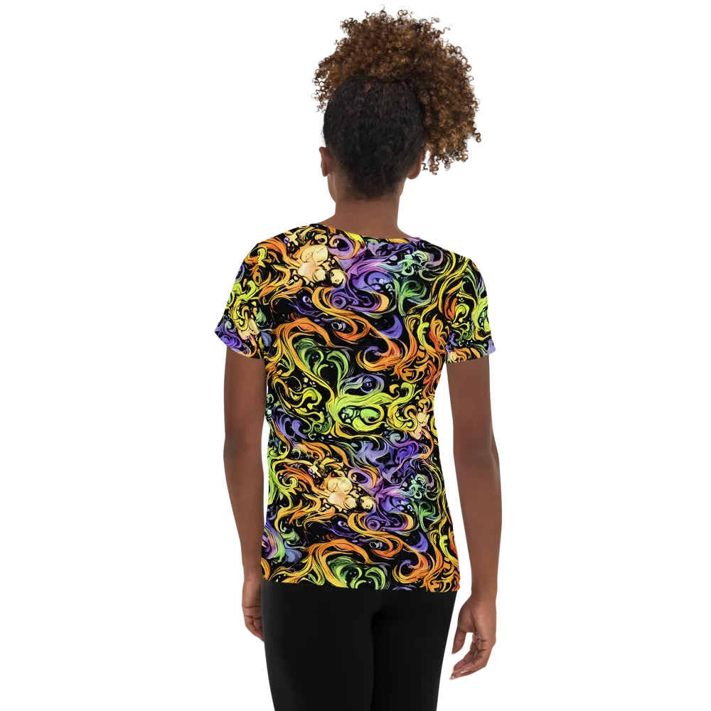 Prism Tempest on Women's Athletic T-Shirt — Back