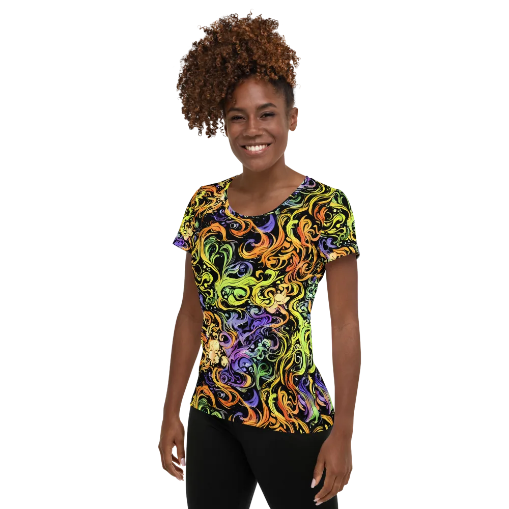 Prism Tempest on Women's Athletic T-Shirt — Left