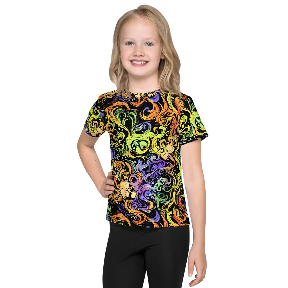 Prism Tempest on Kids Crew Neck T-Shirt — Front
