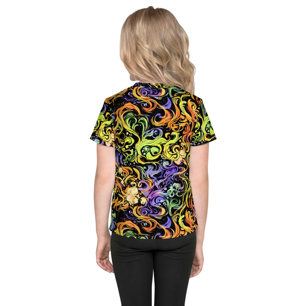 Prism Tempest on Kids Crew Neck T-Shirt — Back
